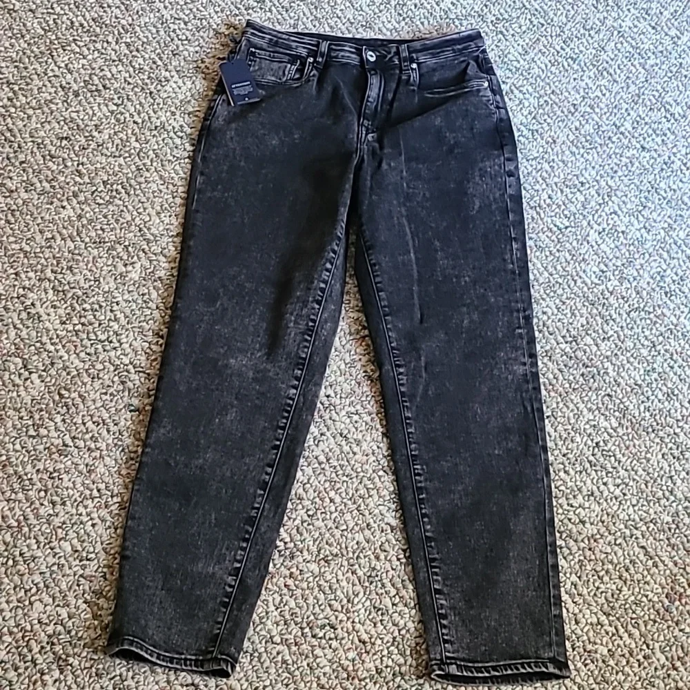 BUFFALO DAVID BITTON BRAND WOMEN'S MOM JEANS BLACK  SIZE 30